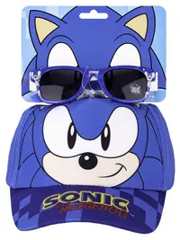 Set pentru copii Cerda - Pălărie și ochelari de soare, Sonic