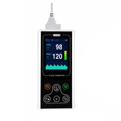 Pulsoximetru portabil Contec CMS60D1, masurare saturatie oxigen si rata pulsului, baterie reincarcabila, software pentru date stocate pe PC in timp real, functie alarma, senzor adulti