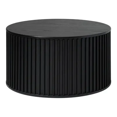 Măsuță de cafea neagră rotundă ø 85 cm Siena – Unique Furniture
