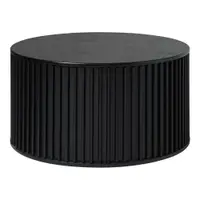 Măsuță de cafea neagră rotundă ø 85 cm Siena – Unique Furniture