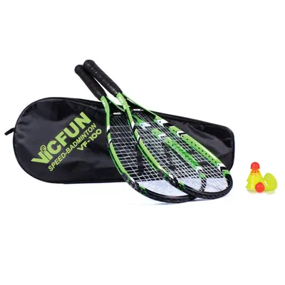 Set rachete sport Vicfun Speed Badminton 100 verde VC186800 Verde 57 x 27 x 3 cm