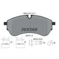 Set placute frana, frana disc TEXTAR 2214701