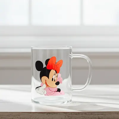 Cană pentru băuturi calde și reci Morello – Minnie Mouse, cu mâner, 400 ml