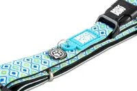 Zgarda cainii Max & Molly, retro albastra, reglabila, cu sistem Smart ID, 30-40 cm x 2 cm