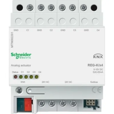 Actuator analogic KNX, 4 canale