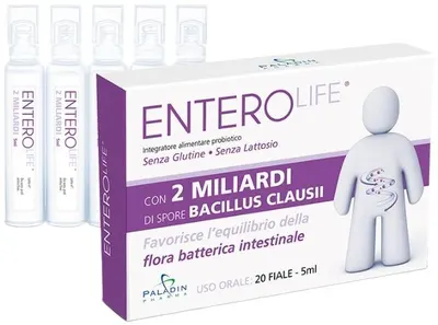 EnteroLife 2 Miliardi, 20 fiola, Paladin Pharma