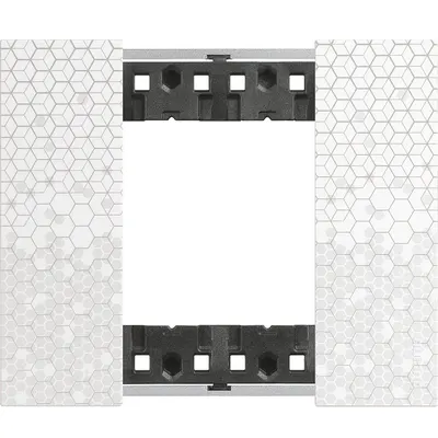 Rama ornament 2 module Bticino Living Now KA4802MW, pixel