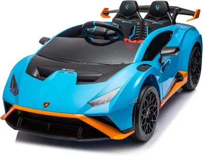 Masinuta electrica pentru copii Lamborghini Huracan STO 12V 80W Premium, albastru