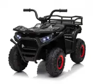 Atv electric pentru copii Nichiduta Desert XRobust 4x4 Speed Black cu telecomanda,4 motoare, acumulator 24V 4.5Ah,suport picioare,efecte sonore,faruri cu lumini LED,pornire la buton, pedala acceleratie