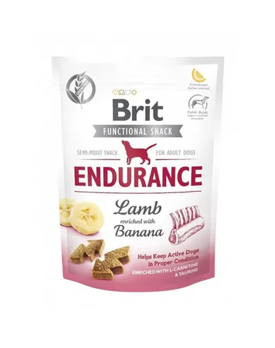 BRIT Care Dog Functional Snack Endurance Lamb recompense pentru caini, cu miel 150 g