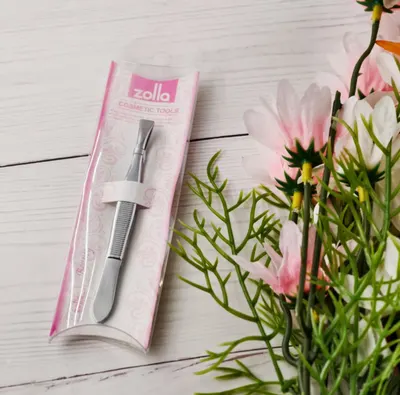 Pensetă profesională Zolla argintie pentru îngrijire cosmetică