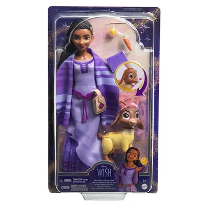 Papusa Asha cu Valentino si accesorii, Disney Wish, HPX25
