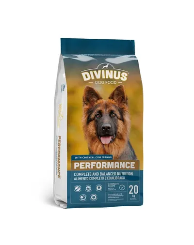 DIVINUS Performance hrana pentru caini ciobanesti germani si caini activi 20 kg