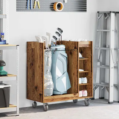 vidaXL Dulap Golf cu roata Simplu Lemn vechi 90 x 45 x 98 cm