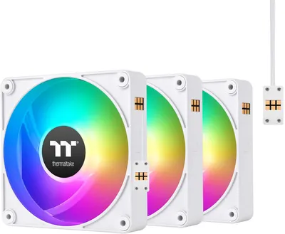 Ventilatoare Thermaltake - CT140 EX ARGB, 140 mm, 90.3 CFM, 3 bucăți, albe