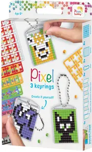 Set de creatie cu pixeli Pixelhobby - Breloace, animale