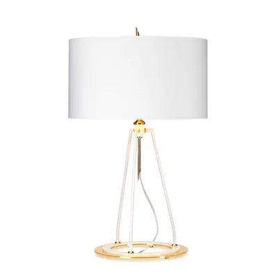 Veioza Ferrara 1 Light Table Lamp – White Polished Gold