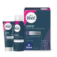 Set depilare, Veet, Expert, 2 piese, alb
