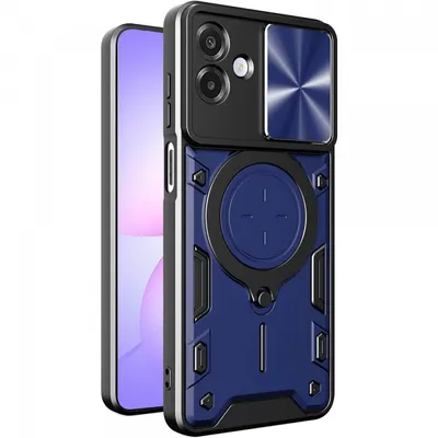 Husa pentru Samsung Galaxy A07 4G A075, Techsuit, CamGuard Pro, Albastra