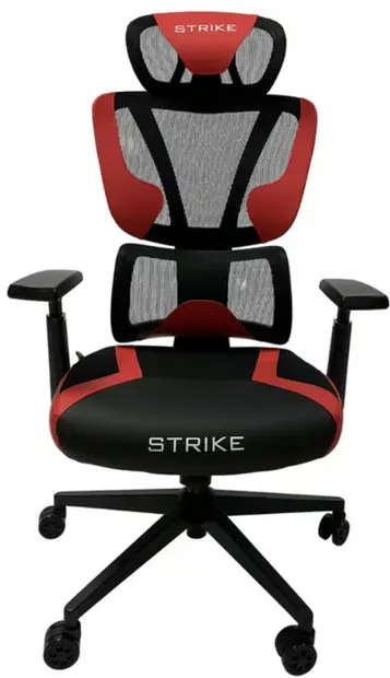 Scaun de gaming RFG - STRIKE, negru/roşu