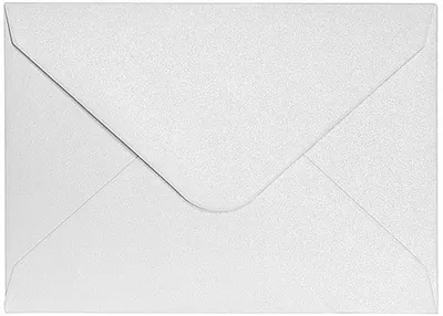 Set de plicuri poștale Galeria Papieru - 70 x 100 mm, alb perlat, 10 bucăți