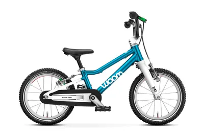 Bicicleta copii Woom 2 Go cu roti 14" albastru Metallic Blue