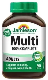 100% Complete Multi Multivitamine pentru adulți, 90 tablete, Jamieson