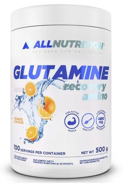 Glutamine Recovery Amino, portocală, 500 g, AllNutrition