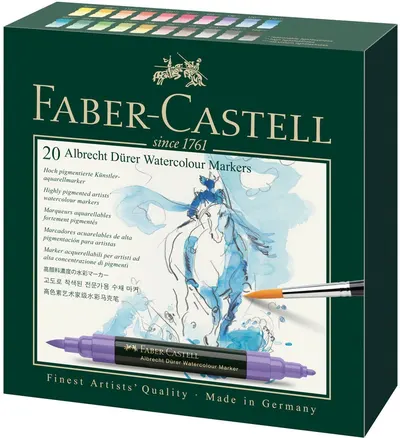 Markere acuarela Faber - Castell Albrech Dürer - 20 culori