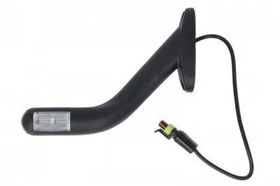 Lumina delimitare dreapta, forma: oval, portocaliu rosu alb, LED lungime cablu 300mm, pe bratul lung, 12 24V (conector: SUPERSEAL 2PIN)