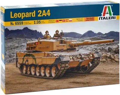 Model asamblabil Italeri Moderne: Trenuri - Tancul principal de luptă german Leopard 2A4