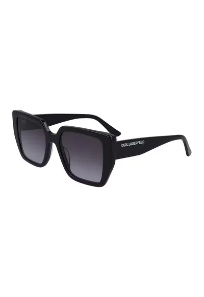 Ochelari de soare patrati cu lentile in degrade - Negru