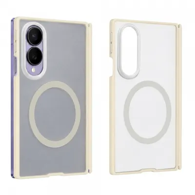 Husa MagSafe pentru Samsung Galaxy Z Fold8 F971, Blueo, Skin Friendly Anti-Drop, Gri
