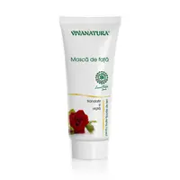 Mască de Față cu Argilă și Trandafir, 75ml | Vivanatura