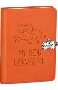 Jurnal cu inchidere magnetica. My dog loves me. Portocaliu