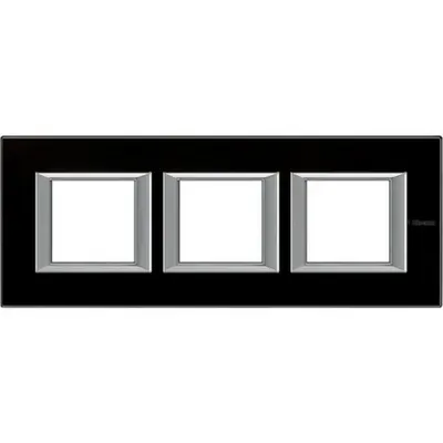 Rama dreptunghiulara Axolute sticla 2+2+2 module orizontal - Negru noapte