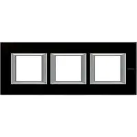 Rama dreptunghiulara Axolute sticla 2+2+2 module orizontal - Negru noapte