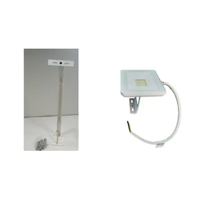 Pachet Brat Montaj Perete 45cm Proiector + Proiector LED 30W Alb Lumina Calda