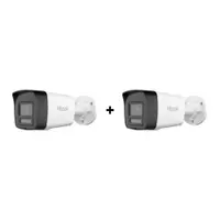 PROMO - Pachet camere supraveghere exterior IP Hybrid Light Hikvision Hilook IPC-B160HAP-LUF/SL(2.8MM), 6 MP, 2.8 mm, IR/Lumina alba 30 m, microfon si difuzor, sirena, slot card, PoE, pret redus 50% la al doilea produs