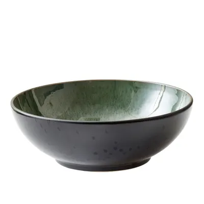 Bol verde/negru din gresie ø 30 cm Gastro Green/Black – Bitz