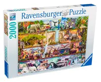Puzzle Ravensburger din 2000 de piese - Regatul animalelor