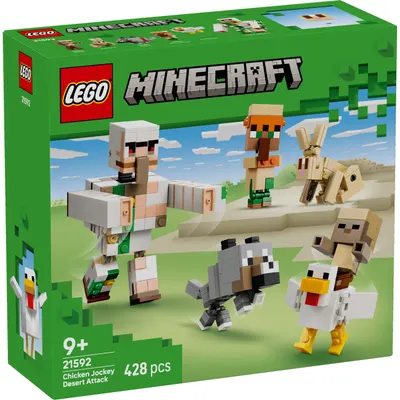 LEGO® Minecraft - Atac in desert cu un jocheu de gaini (21592)
