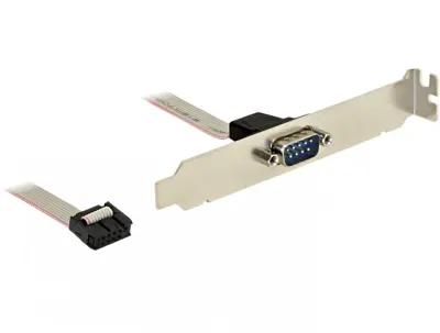 Bracket serial DB9 1 port 1:1, Delock 89108