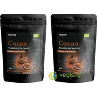 Pachet Cacao Pulbere Raw Ecologica/Bio 250g+250g