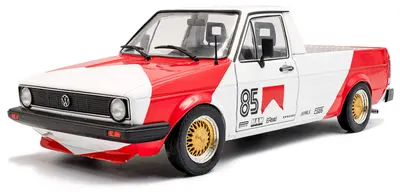 Model de colecție SOLIDO Moderne: Automobile - Volkswagen Caddy Mk1 "M Racing Tribute", Bi-Color, 1982
