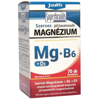 Magneziu Organic + Vitamina B6 + Vitamina D3 70tb