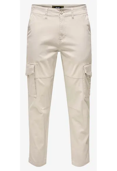 Pantaloni cargo din amestec de bumbac