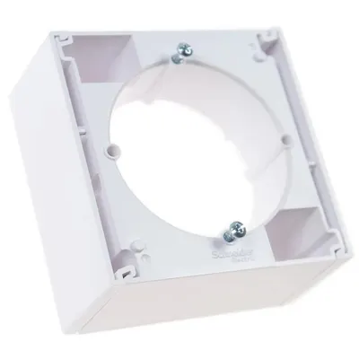 Doza aparenta, 1 post pentru Schneider Asfora EPH6100121, alb