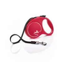 Lesa retractabila cu banda Flexi Rosie L 5 m 50 kg