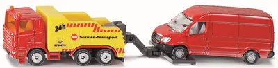 Mașinuță din metal Siku Super - Camion de interventii cu microbuz